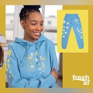 Febreze Dani Klaric Fresh AF Sweatsuit Lounge Set Size L